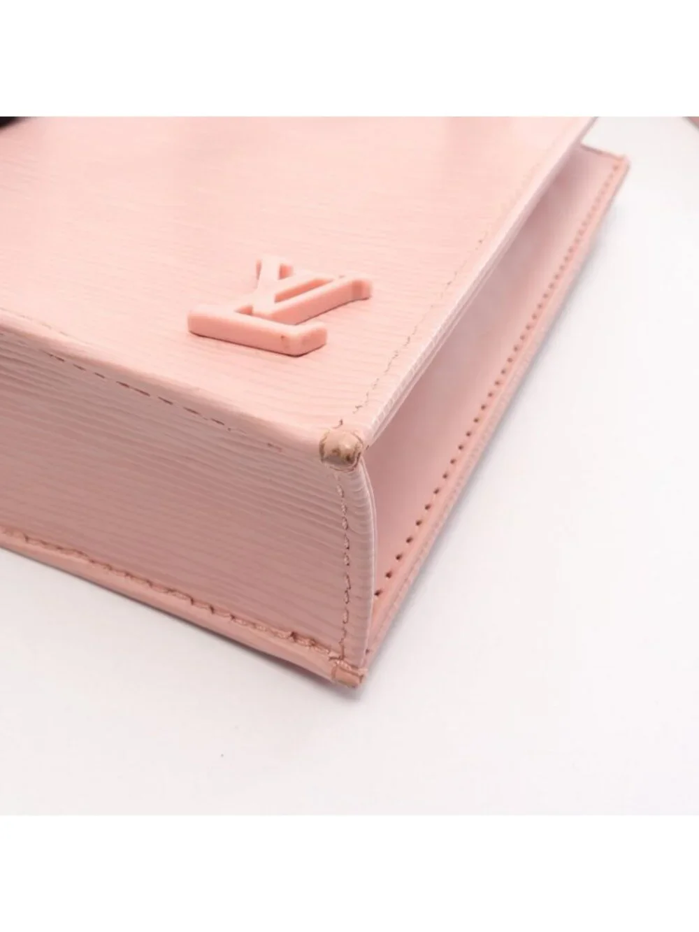 Louis Vuitton Petite Sac Plat 2-Way Rose Ballerina Leather Handbag